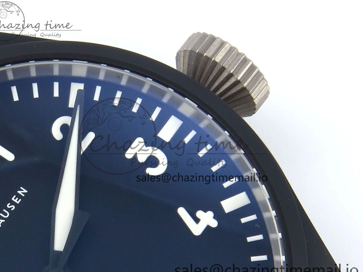 MIROTIME 1229 Durable Pilot Top Gun IW326901 M+F 1:1 Best Edition Black Dial on Black Nylon Strap MY 7003